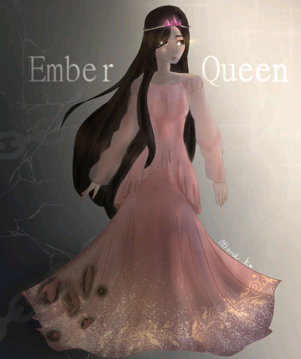 prestonjong's tweet photo. New art my 11 year old daughter made today of the #EmberQueen by @sebastian_lk On the bright side of all this isolation due to social distancing with Corona, my daughter is reading more and drawing more. https://t.co/L897gDSKhy