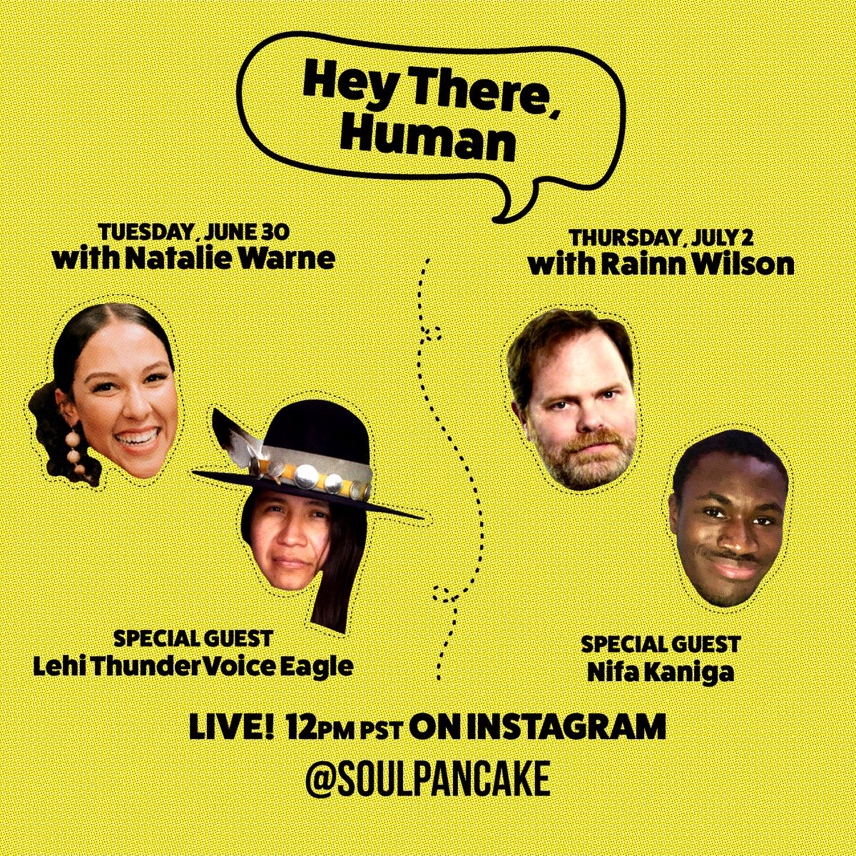 This week on #HeyThereHuman with <a href="/nataliewarne/">Natalie Warne</a> + <a href="/rainnwilson/">RainnWilson</a>...