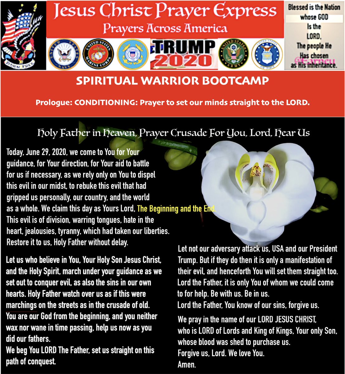 Jesus Christ Prayer Express  #JCPESPIRITUAL WARFARE EDITIONPrayer Warriors On DeckThis is a Crusade- Prayer Angels GEAR UP to move to higher realms called SPIRITUAL WARFAREBefore you say "Yes" know what it REQUIRES:YOUR FULL TOTALSURRENDER TO GOD.No 99.999%