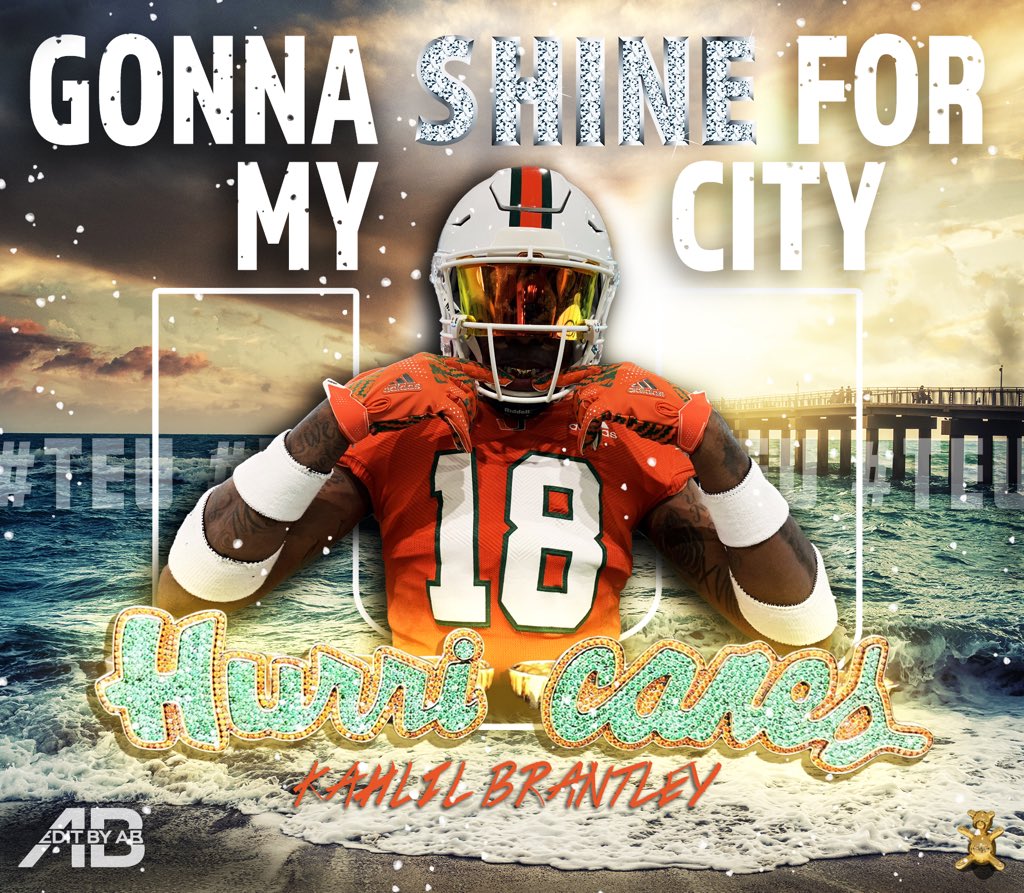 DesignzByAB's tweet photo. Had to put one down for one of our ambassadors @_18flavorz ‼️ #ShineForMyCity #MakeTheCribGreat #TEU #GoCanes #MiamiHurricanesEdit #EditByAB https://t.co/SRLgUPbhjt
