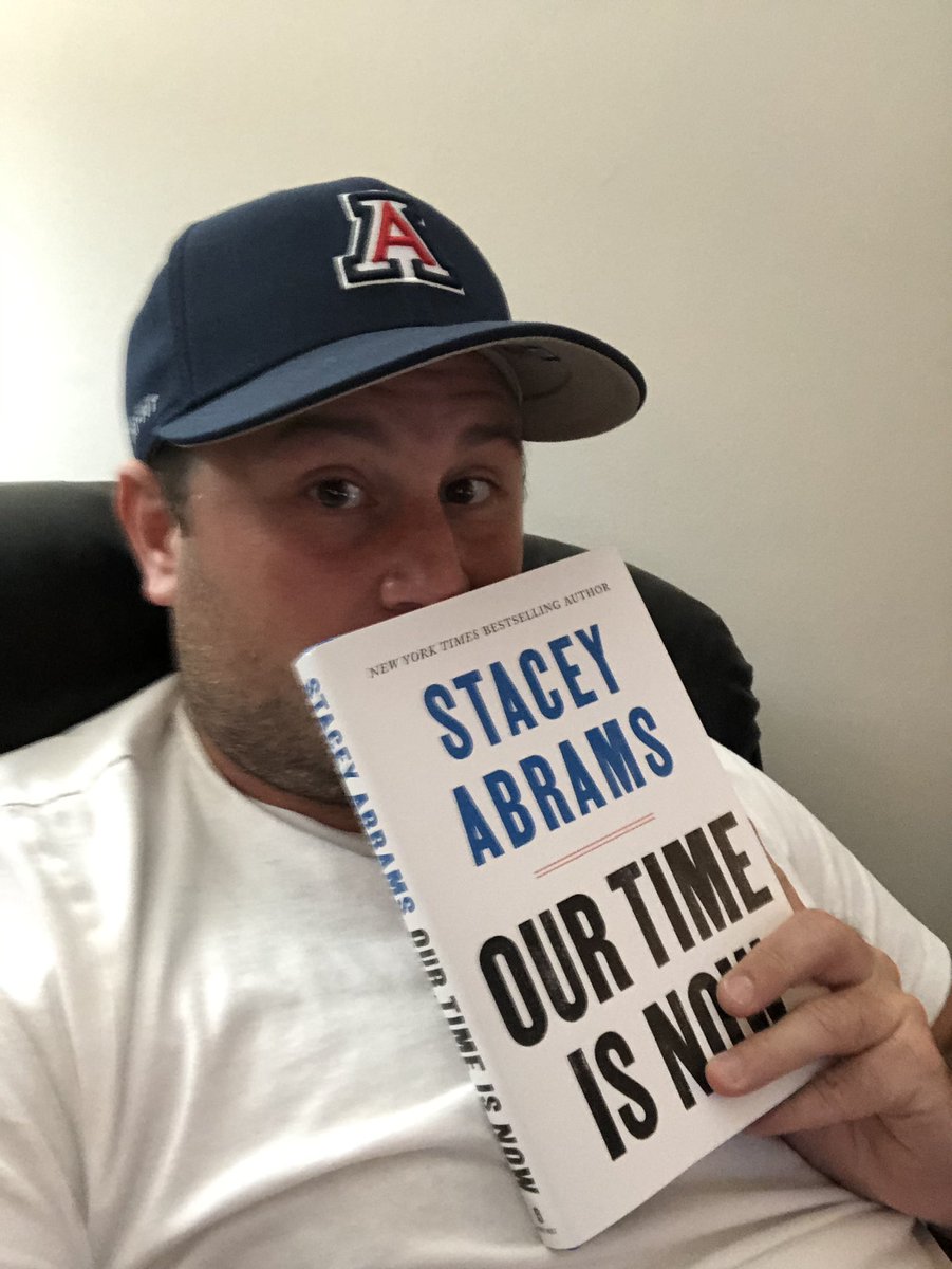 The photo @maddow showed of a young, stunning @staceyabrams protesting the Georgia state flag made my heart leap! Looking forward to starting her book tonight. #BlackExcellence #BlackAuthors #FairFight #gapol #NYTBestSellingAuthor #ArizonaWildcats