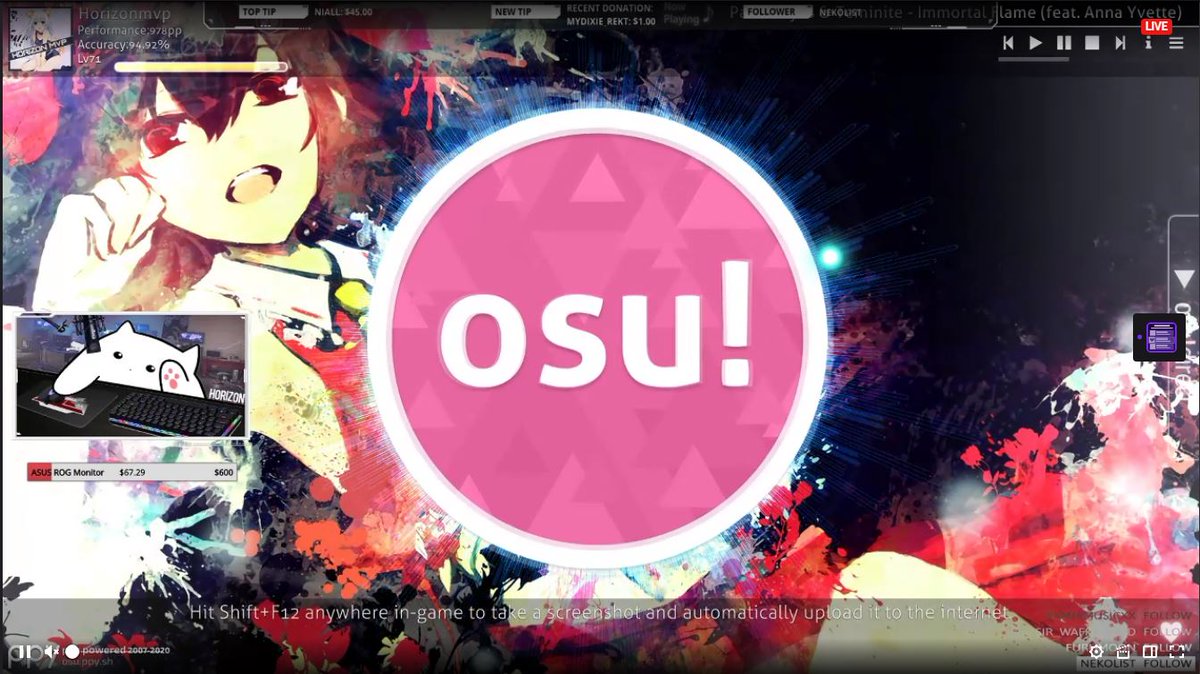 TeamTrinityEU's tweet photo. HorizonMVP is currently live on OSU!

He is only 4 followers away from 1000 Followers on Twitch, LETS HELP HIM GET TO 1K!!!!

https://t.co/kjogXNGcMQ

#smallstreamer #smallsteamers #twitchstreamer #tteu #teamtrintyeu #twitchaffiliate #SmallStreamersConnectRT #OSU! https://t.co/PnVSwInU0u