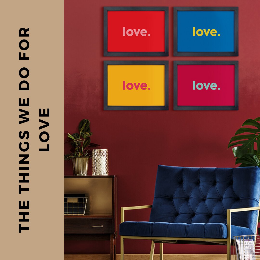Love is love is love is love. We could not find a better way to showcase our support for #pridemonth2020 than showcasing our bold gallery wall 'The things we do for love'. 
Here's to loving and living freely!

#artlovers #loveislove #gallerywallgoals #popart  #stopandstaredecor