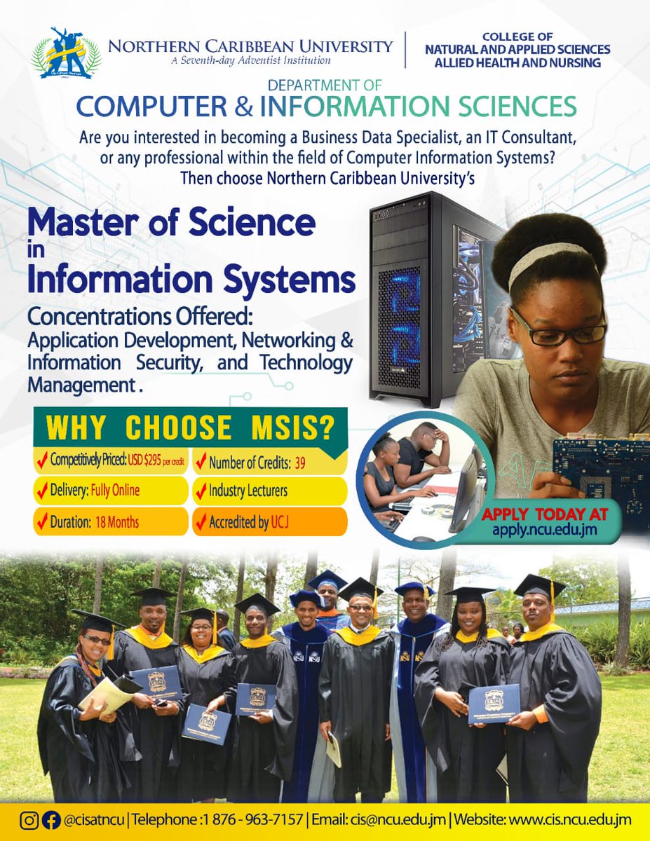 CISatNCU's tweet photo. Apply today for this flexible, fully online Master in Information Systems degree. #onlinelearning #informationsecurity 

Apply today at: https://t.co/ju3Yes6xpf https://t.co/9D8CipAyIV