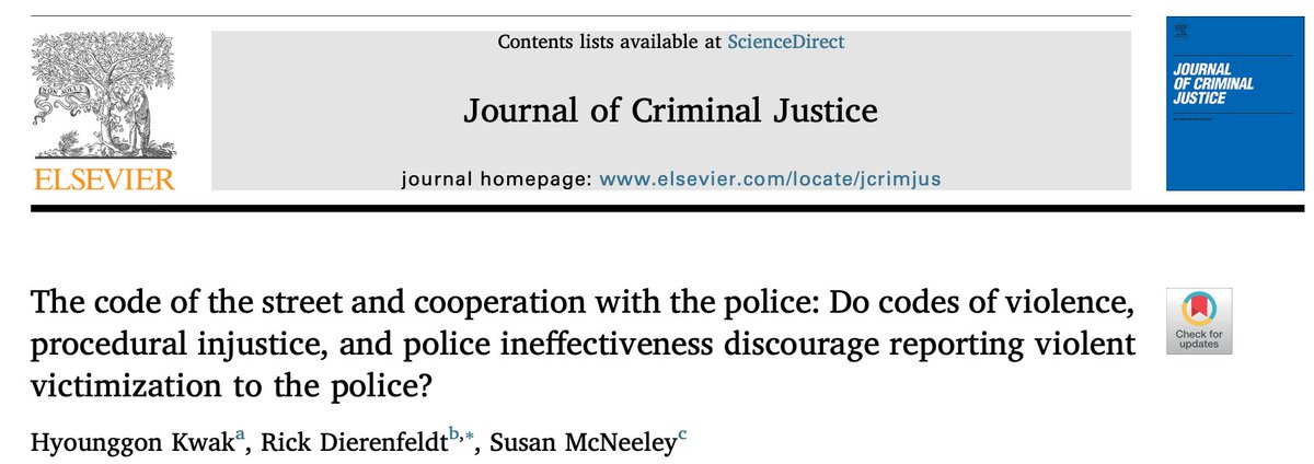 377/ "Among Black victims, the probability of reporting crime declines as their perceptions that the police are ineffective increases. Additionally, ... perceived police ineffectiveness is more pronounced among Blacks, resulting in a reluctance to seek police intervention."