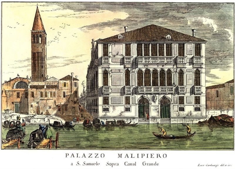Back in Venice, Casanova started his clerical law career.He quickly befriended Venetian senator Alvise Malipiero, the owner of Palazzo Malipiero. Malipiero moved in the best circles and taught young Casanova a great deal about good food and wine, and how to behave in society.