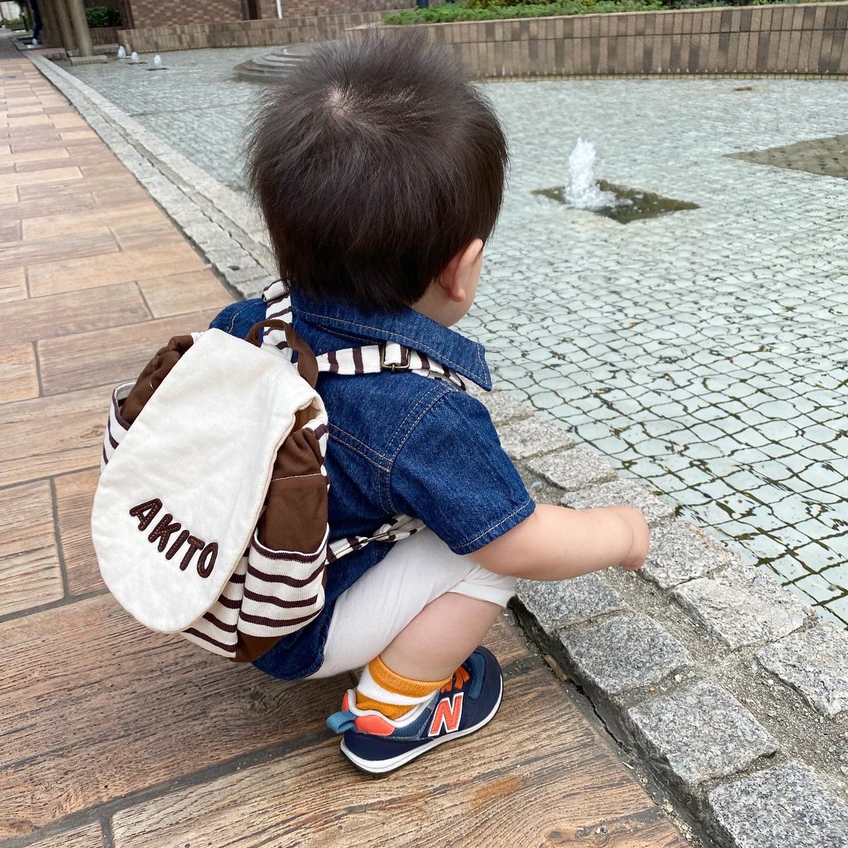 yukiko5779's tweet photo. マムズマートさんの名前入りベビーリュック、可愛すぎです💕
 #ベビーリュック
 #名前入りベビーリュック
 #マムズマート https://t.co/WZzPoUZ3jT