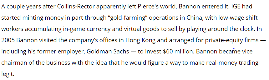 Enter (or re-enter?) Steve Bannon:  https://www.hollywoodreporter.com/news/strange-saga-jeffrey-epstein-s-link-brock-pierce-1240462