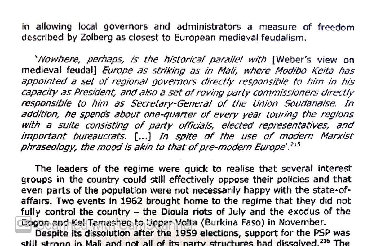 Mali in 1960s was essentially a feudal state despite Marxist ideals. Transportation was hard, & communication primitive. Government controlled little directly outside of Bamako, & relied on regional governors to rule in their name.