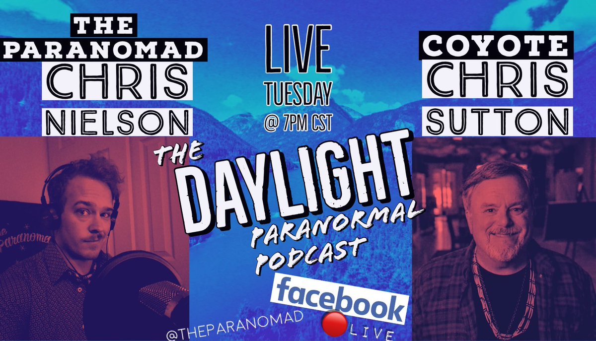 Daylight returns TOMORROW! Join me with shamanic practitioner, paranormal investigator, and all around great guy <a href="/CoyoteChrisS/">Coyote Chris Sutton</a> ! ☀️👻🎙