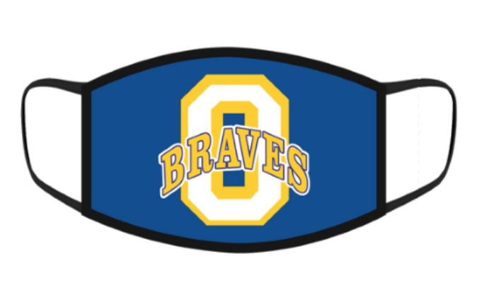 OlentangyCheer's tweet photo. Looking for a custom face mask to support your BRAVES?! Shop here, slow the spread! 3 design choices! All orders will be shipped to the school and we will have a pick up when they arrive! Hurry only 2 weeks to order! GO BRAVES https://t.co/4MsoOno5Ba https://t.co/C72rPOGBNB