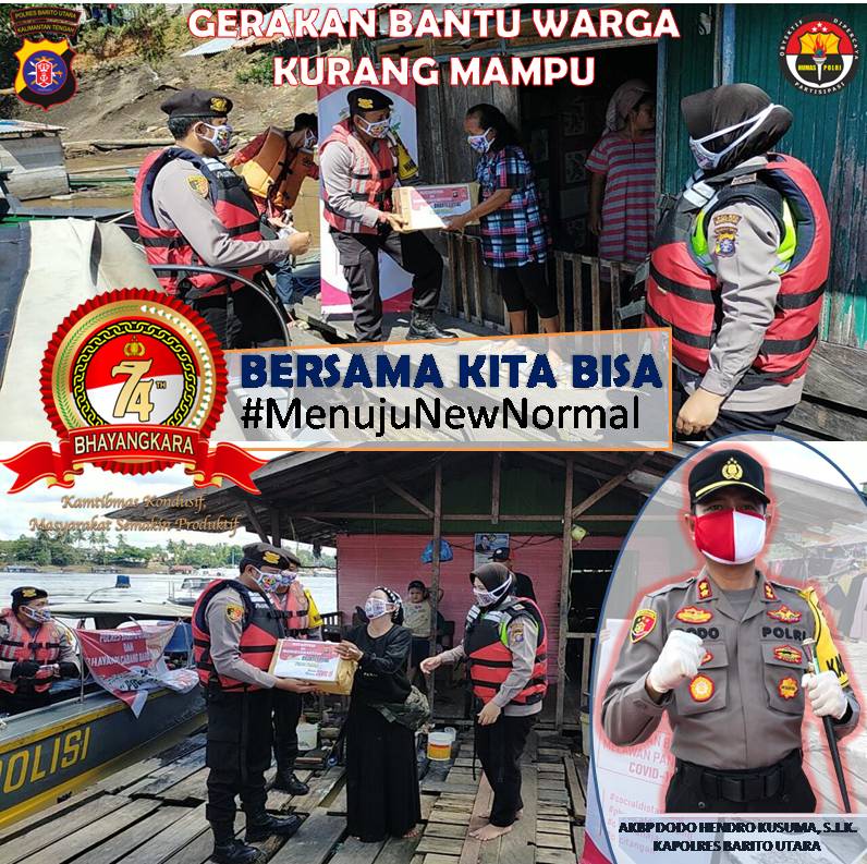 LarosTrie's tweet photo. Bersama, Polri Bantu Warga Kurang Mampu 
#MenujuNewNormal https://t.co/NFkPnZq2Ey