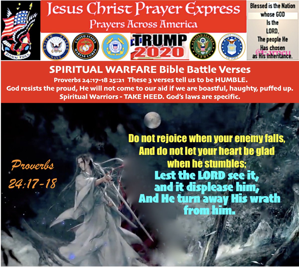 Jesus Christ Prayer Express  #JCPESPIRITUAL WARFARE EDITION- Prayer Warriors On Deck3.a&b) The next 3 Verses are His Rules for us to start:PRs-just HEADS UP for the new Express @KBUSMC2  @SmokieMtnsWendy  @AmateurMmo  @swilleford2  @jujutsucop  @TheyCallmeDoc1  @JCPExpress