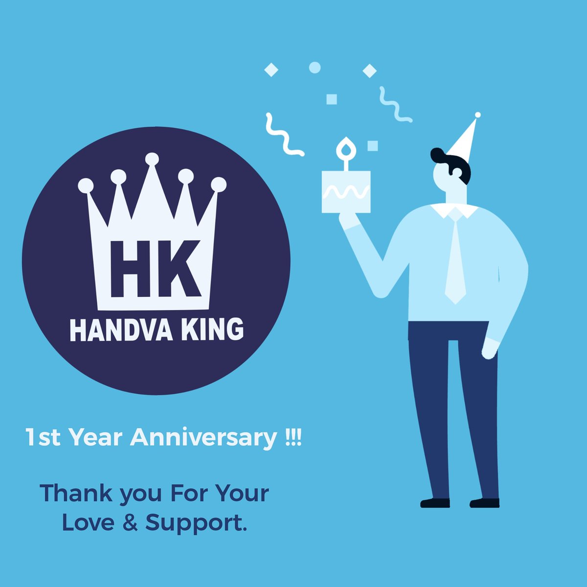 Handva_King's tweet photo. 1st Year Anniversary ๐๐ซ๐พ
Thank you for your love & support.
.
.
.
.
.
.
#handvakingbhuj #bhuj #kachchh #jorrfood #foodies #gujjufood #Hnavda #handvaking #bhujbloggers #ourkutch #kutch #foodporn #food #foodlovers #handvalover #1stbirthday #gujaratifood #localfolkbhuj https://t.co/Xi6thgkpAH