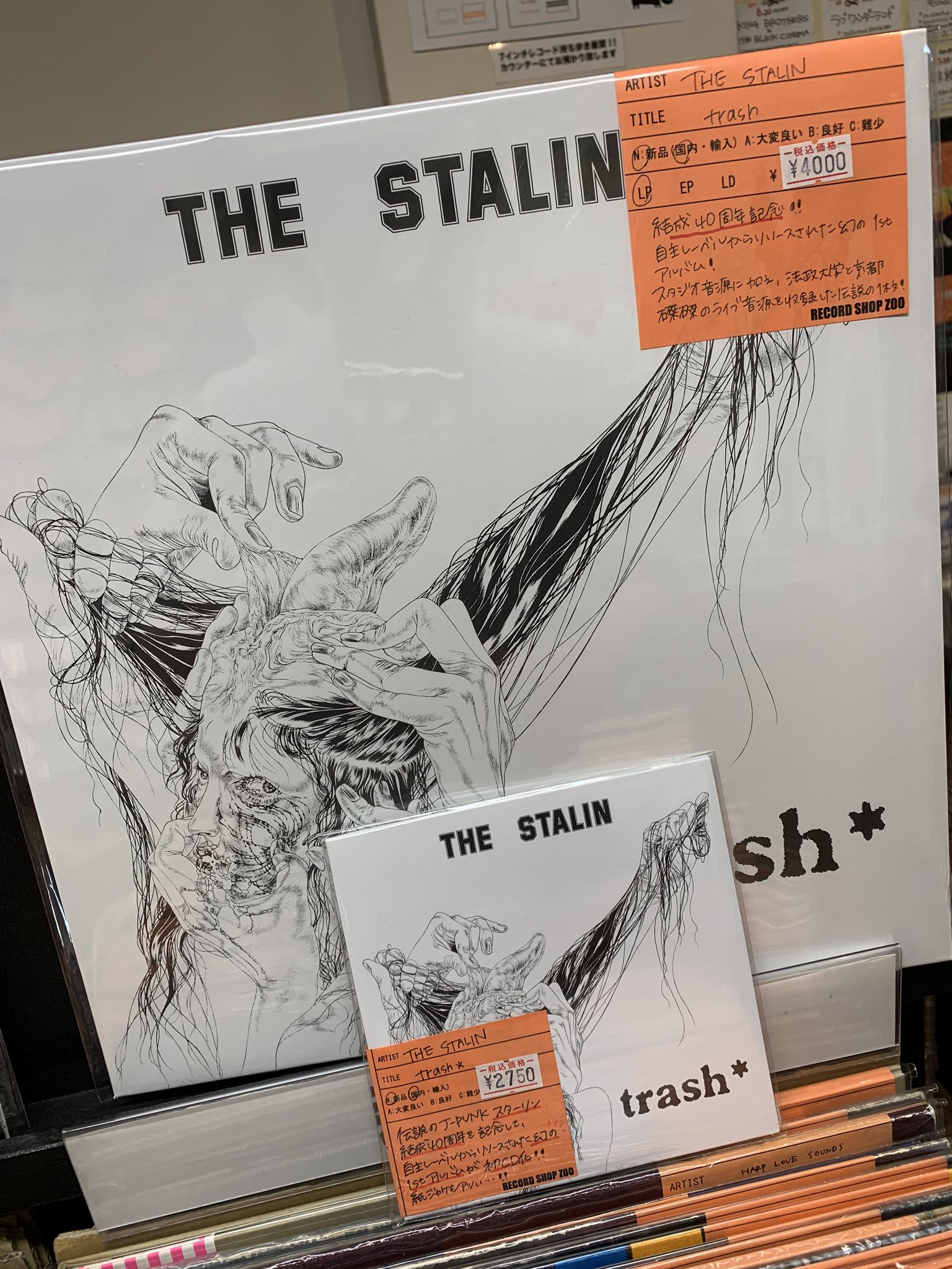 THE STALIN/trash【レコード：超音波洗浄済】 trash 【初回限定プレス】(アナログレコード) : スターリン
