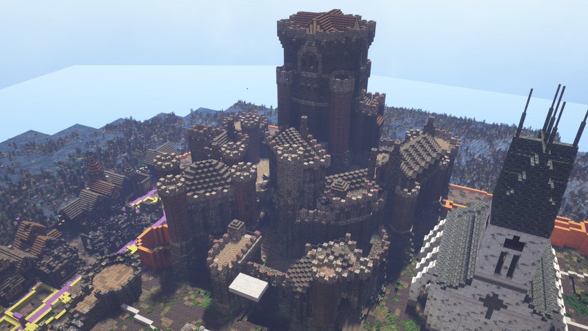 Building a fortress on <a href="/iLikeToGetRekt/">iLikeToGetRekt</a> 's server for his Mirewood community build. This is still early stages, the finished product will be a bit ruined (as it has been conquered in the lore). Not to mention all the details to come. #WeAreConquest