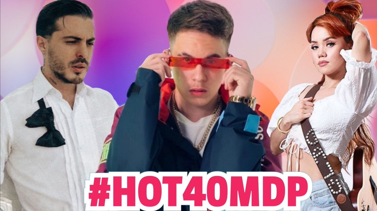 Te invitamos a disfrutar de nuestro #HOT40MDP en YouTube ♥️

🎥 youtu.be/ln9994P02OY
✔️ Suscríbete
🔔 Activa las notificaciones en la campanita 
👍 Da like
🤯 Vota por tus favoritos, en la descripción del video aparecen las formas de votación.