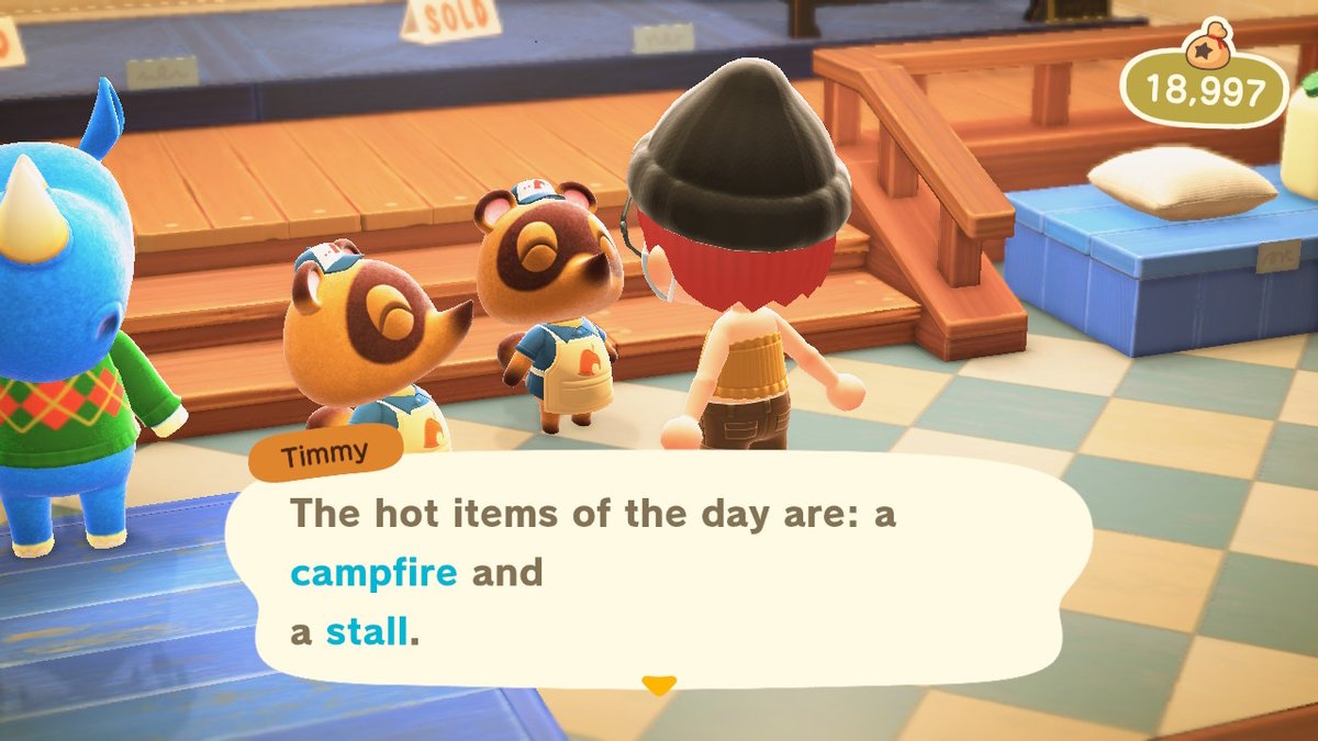 StarkACNH's tweet photo. 197 bells per turnip rn!!

HOT ITEMS - Campfire &amp; Stalls

1 NMT or furniture item for entry! 

 #AnimalCrossing #ACNH #dodocode https://t.co/MUbRlqSome