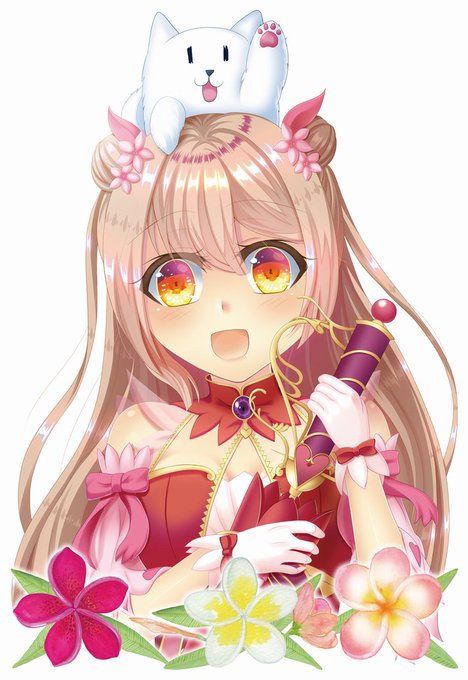バレンタインディプラデニアちゃん!
🐶(?)といっしょ☺
#フラワーナイトガール
#フラワーナイトガールイラスト
#花騎士 