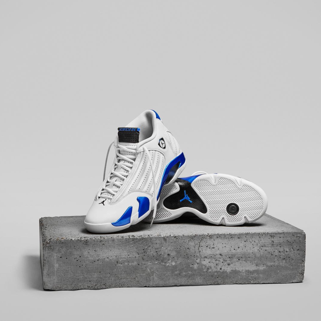 jordan 14 retro white hyper royal