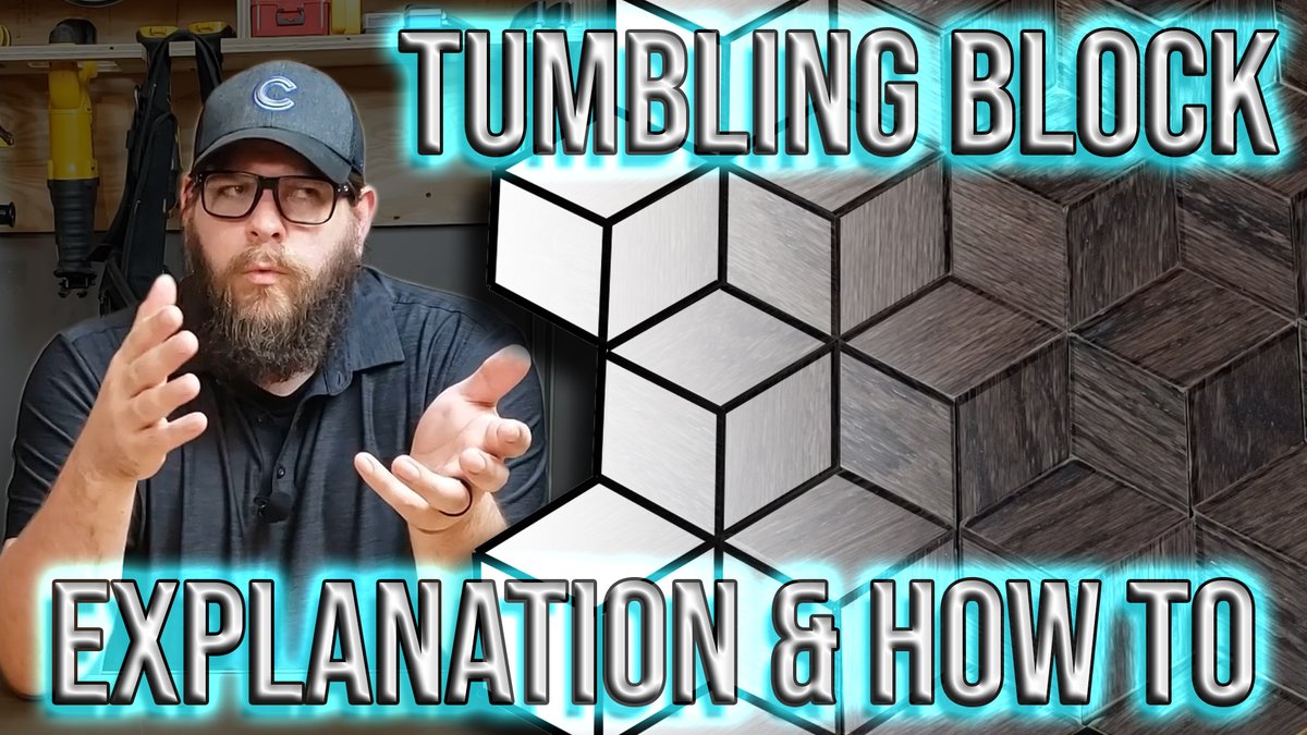 Tumbling Block Pattern Explanation and How To youtu.be/0iMJdf84aMU via @YouTube 
#woodworking #tumblingblock #geometry #youtube