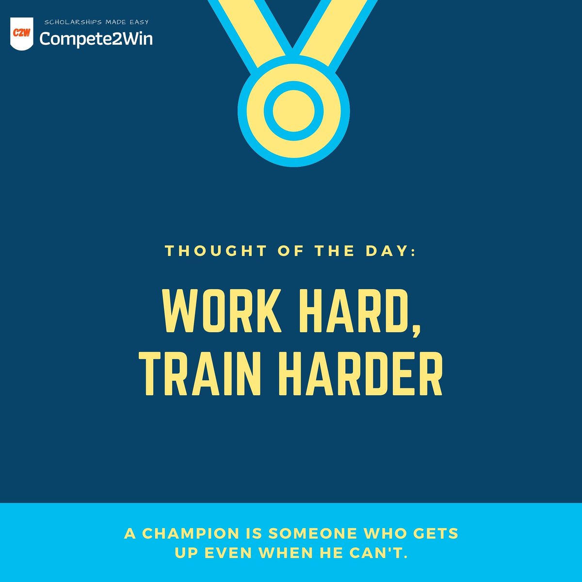 CompeteToWin_'s tweet image. Hard work is the key to success. Wake up and work hard for your dreams. We help you in achieving your goals. 
Give tests with us and win scholarships.

#iitjee #iitjeeonline  #compete2win #morningmotivation