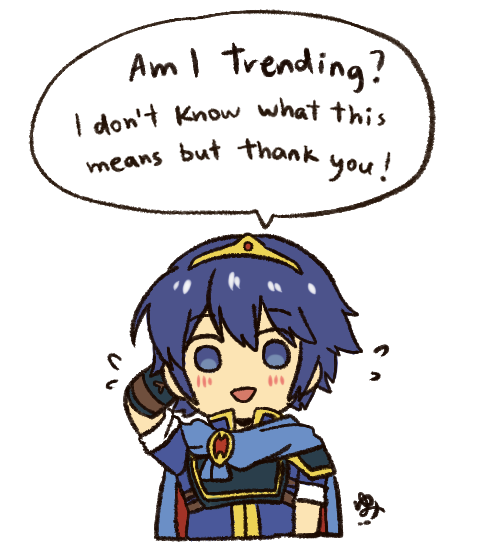 Congrats on the buffs in Smash, Marth! 