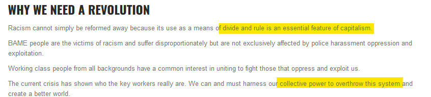 So all those rich companies that are pledging money to support them, well you are in their cross-hairs! If you think that they don't want to end capitalism as well, you are mistaken. Here is evidence of that. 6/