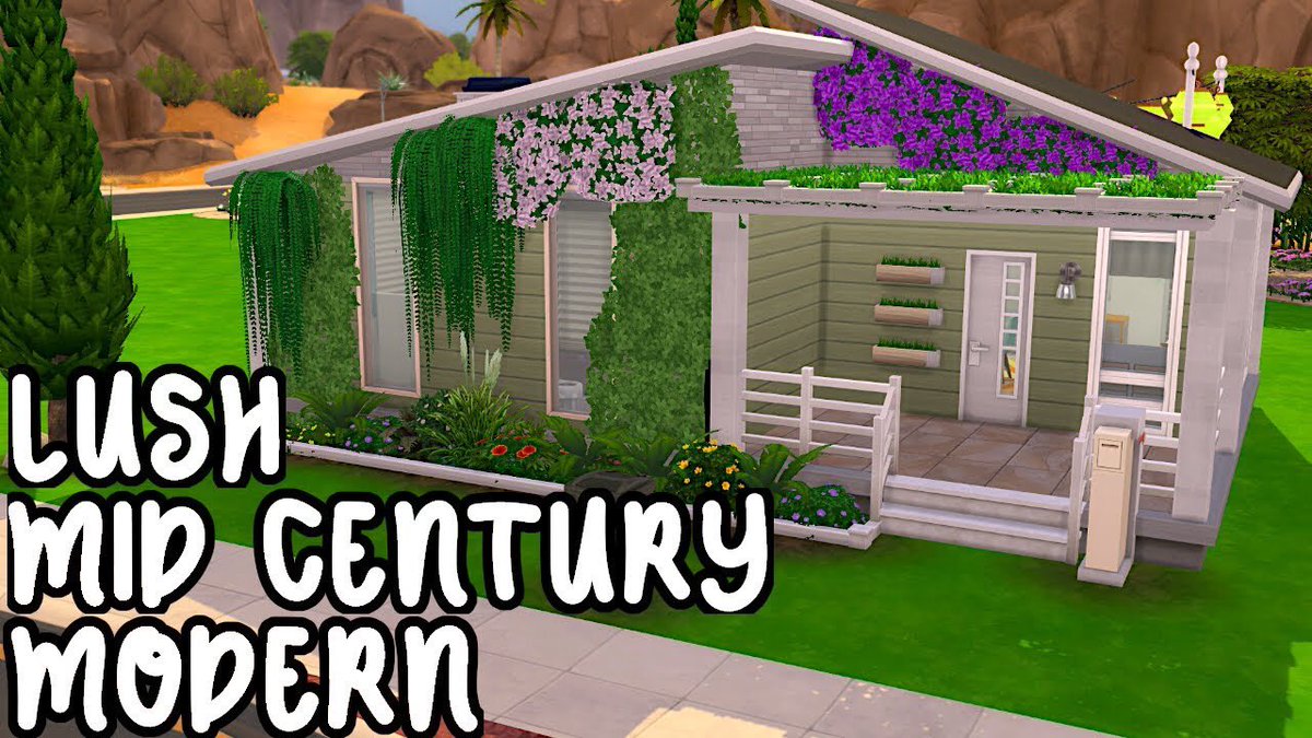LordOfGames_'s tweet image. late night upload! i built a cozy mid century modern home with a ton of greenery and an adorable patio! LUSH MID CENTURY MODERN HOME 🌿 | THE SIMS 4 // SPEED BUILD youtu.be/x7VCqi39lP8
