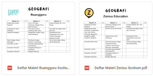 darrderdoor's tweet image. &amp;gt; &amp;gt; Daftar Materi Bimbel Online [SOSHUM] &amp;lt; &amp;lt;

Berisikan tabel dengan daftar materi pelajaran Matematika, Geografi, Sosiologi, Ekonomi, dan Sejarah mulai dari kelas 10 sampai dengan kelas 12.

Ruangguru
drive.google.com/file/d/16f5x5r…
Zenius
drive.google.com/file/d/1Y6vfln…