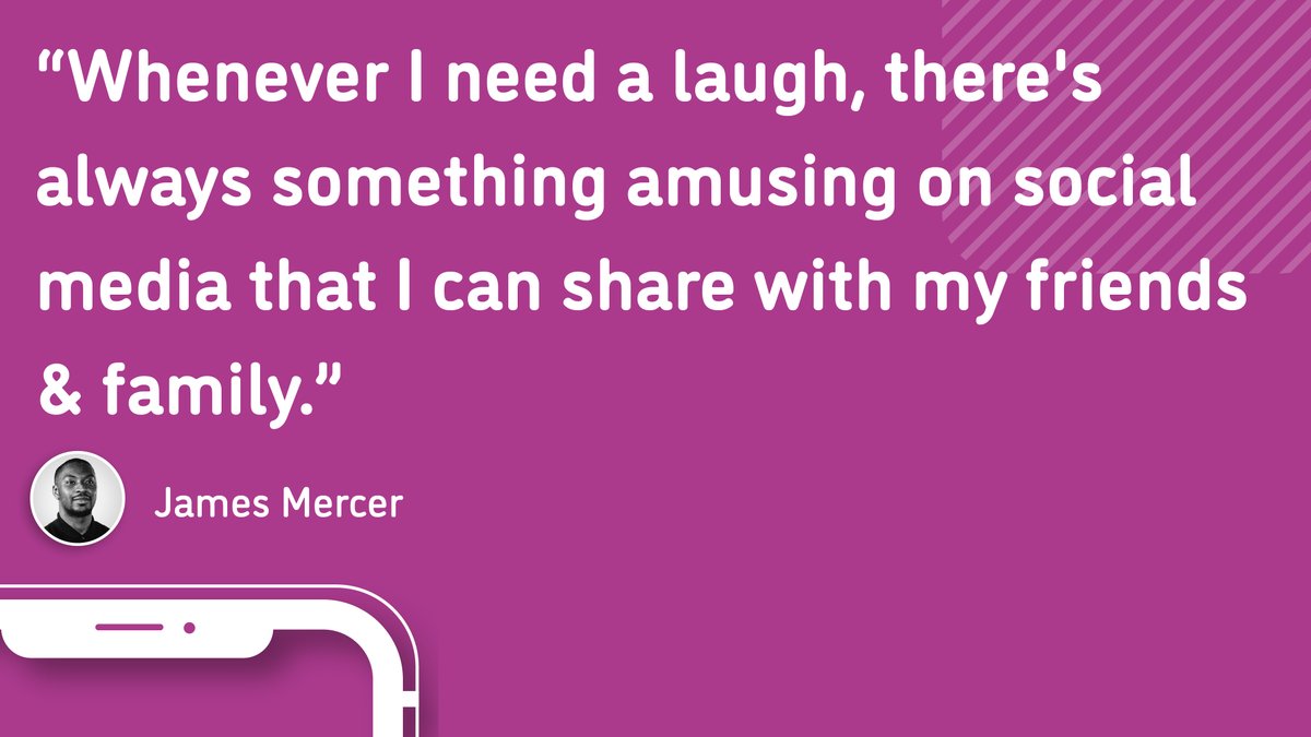 The newest  #MisfitsSquad member,  @James_Mercer_PR, uses  #SocialMedia as a space for light relief to share with loved ones!  #SocialMediaDay 