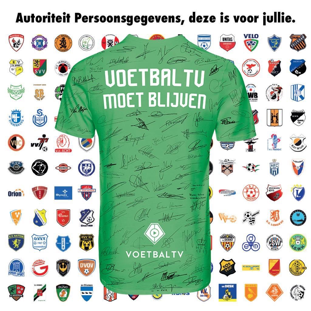 vvklundert's tweet image. Ook wij steunen de petitie tegen de Autoriteit Persoonsgegevens zodat @VoetbalTV kan blijven!