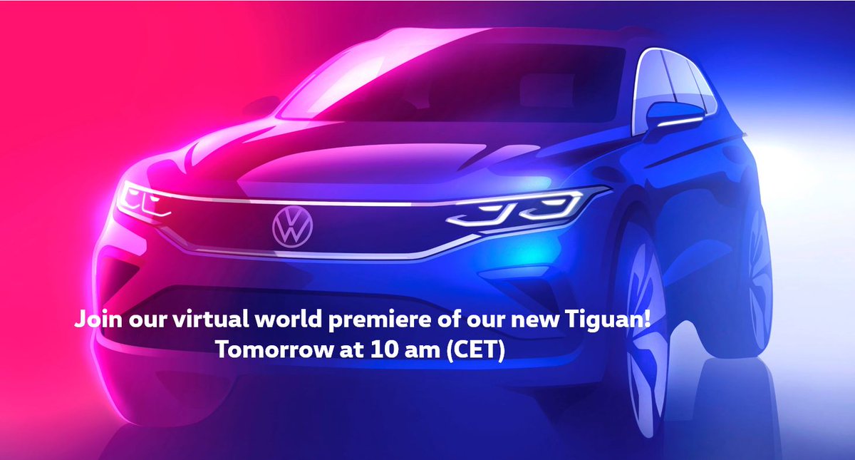 jstackmann's tweet photo. #Worldpremiere #VWTiguan #Countdown #Volkswagen #TuesdayMotivation https://t.co/5TdJWyorTP