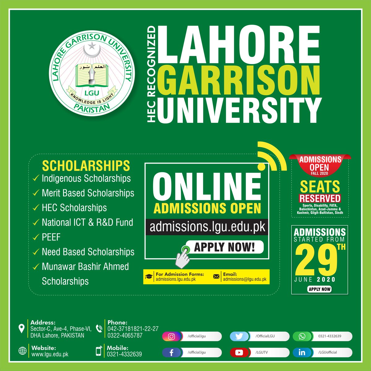 Lahore Garrison University (@OfficialLGU) / Posts / X, image size:1200x1200