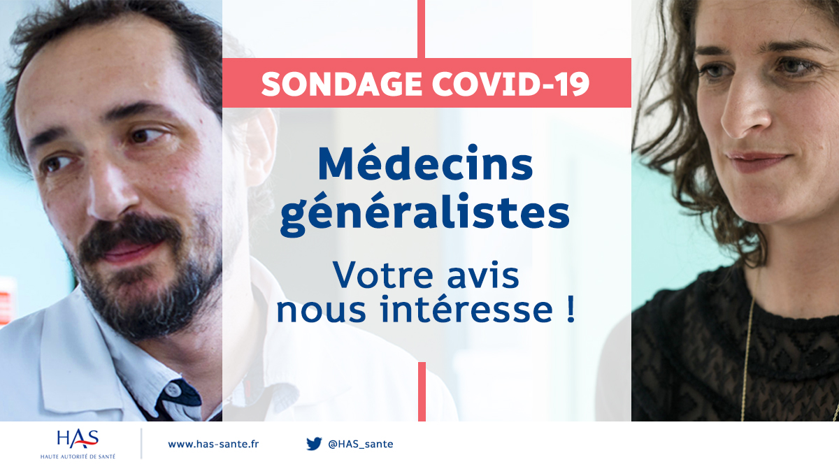 HAS_sante's tweet photo. Sondage | 📣 Médecins généralistes, étudiants, internes
 
À toutes les étapes de l’épidémie #COVID19, la HAS a publié des réponses rapides et des documents pour vous accompagner dans la prise en charge de vos patients

Votre avis nous intéresse ! 👉 https://t.co/7Y6QY4rJFp https://t.co/ULq1wwTvGC