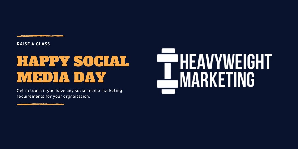 HeavyweightU's tweet photo. Happy #SocialMediaDay. Get in touch if you have any social media marketing requirements.
#WorldSocialMediaDay #SocialMediaDay2020 https://t.co/Ec1svVILfA