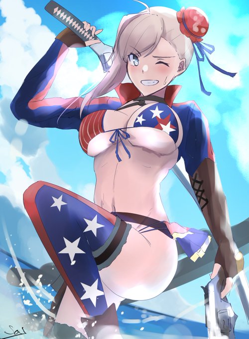 水着剣豪七番勝負!
 #今月描いた絵を晒そう 