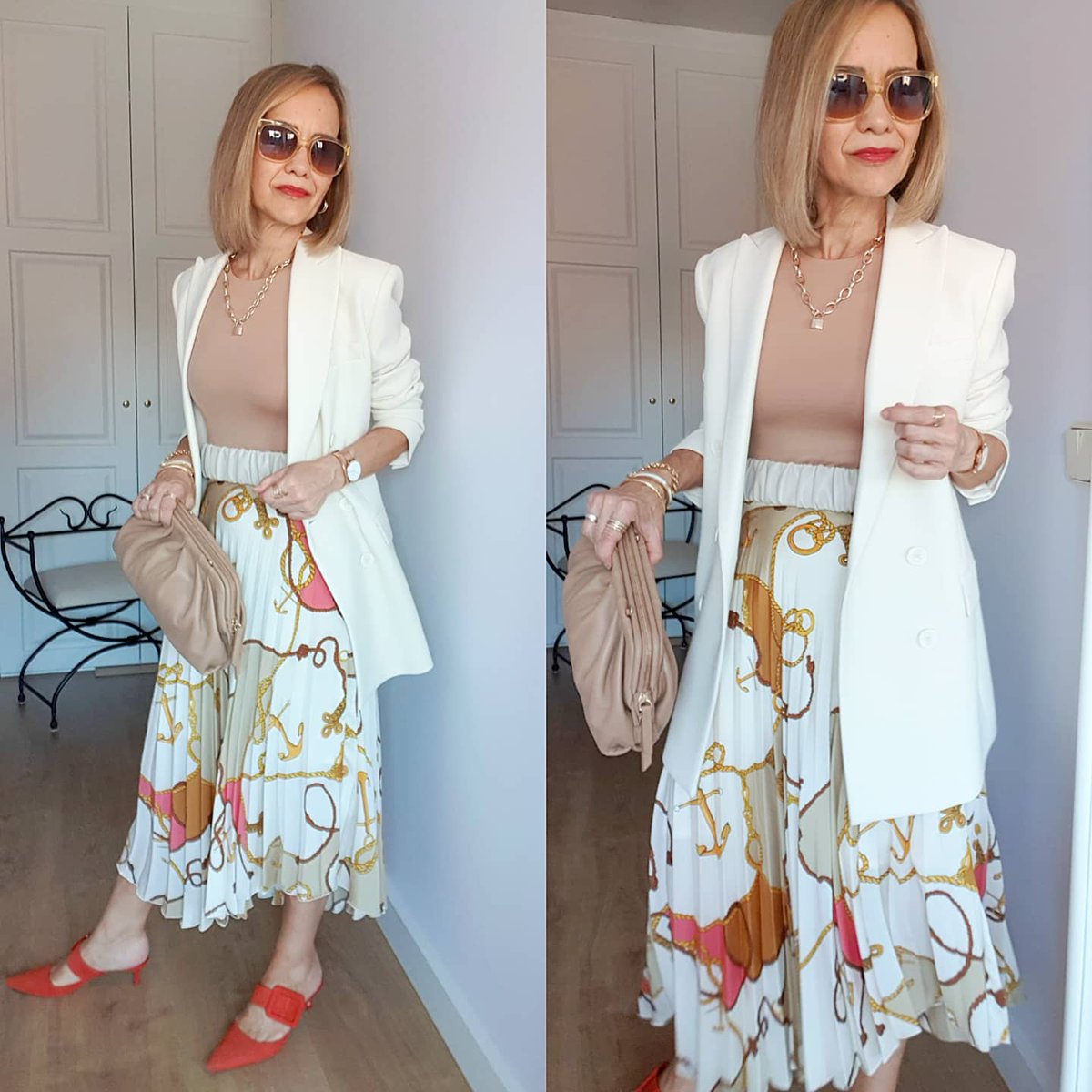 Lady_Trends's tweet photo. For a more corporate style put a blazer on! 🧡⚪🧡
.@ZARA blazer (now on sales)
#OOTD details in my previous post. 🧡⚪🧡
#ladytrends #OoTDStyle #style https://t.co/cn4Iz9BPdw