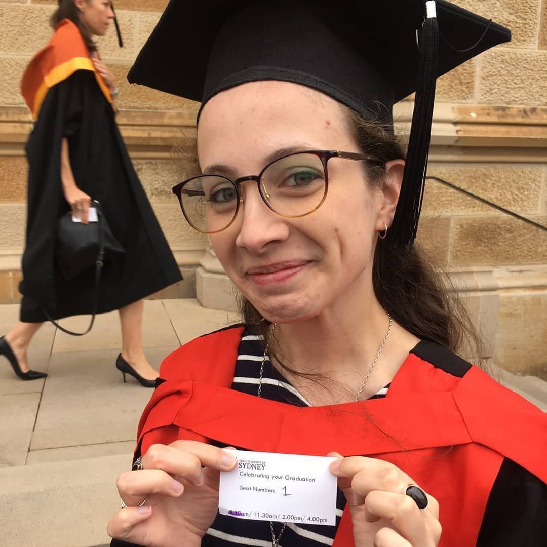 justjenerally's tweet photo. #ProudArtsGrad throwback from last December, the day I changed my title to 'Dr' via @Sydney_Uni / @ArtSS_Sydney (having already received BA/Hons from @UNSW / @UNSWArts) It's been a busy few years, & I am still teaching in and learning how the arts helps us think & live well ✨ https://t.co/PD4k7gE8FU