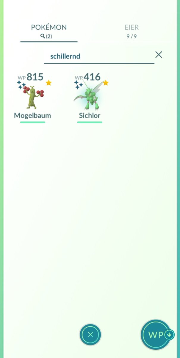 Rewaim1's tweet image. Hier sind meine 2 shinys haha wie viele habt ihr? #PokemonGO