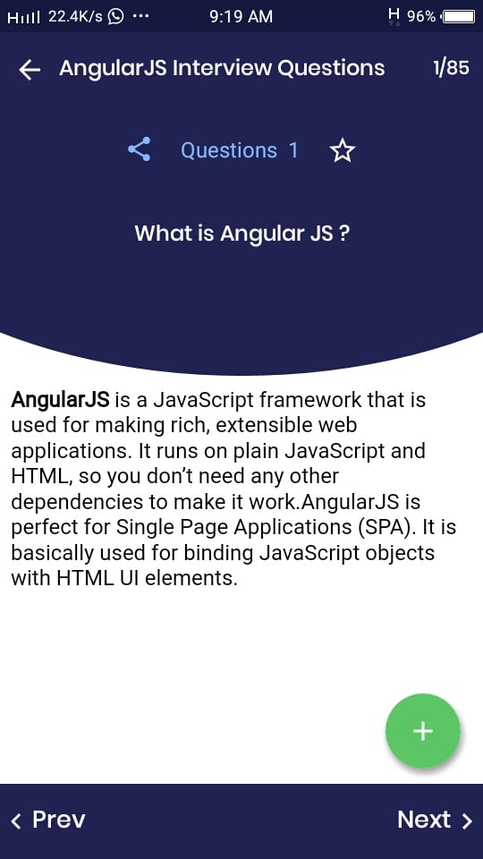 superamit2003's tweet image. #interview_question #angular_js_interview
You learn to top 85 AngularJS Interview Questions and Answers. read more... question download this app;(bit.ly/3cbcSg3)