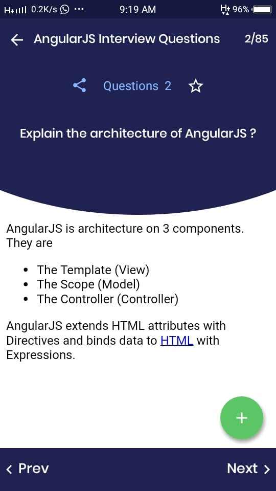 superamit2003's tweet image. #interview_question #angular_js_interview
You learn to top 85 AngularJS Interview Questions and Answers. read more... question download this app;(bit.ly/3cbcSg3)