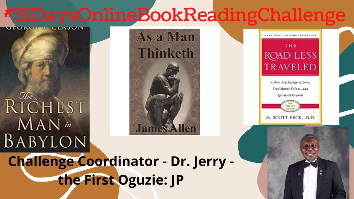 SUCCESSWITHDRJ2's tweet photo. #Countdown To The
#31DaysBookReadingChallengeWithDrJerryTheFirst
#1DayToGo
Details: https://t.co/uKqhh7JnOA
#Entry closes today by 12 noon
#Orientation and #Preparation holds TODAY by 7 pm on both Whatsapp and Facebook Platforms
#ComeLetsReadTogether https://t.co/abOjx1PoPt
