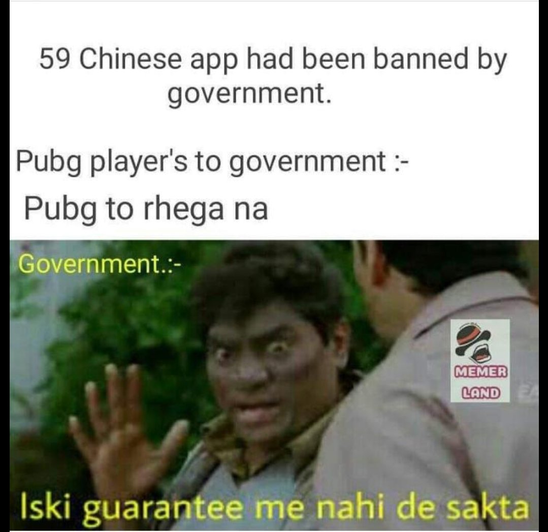 poojacharan2001's tweet photo. When tiktok banned in india
Le memers :- yalgorr ho chuka he
Aajaao maidaan me

Let's GO
#tiktokbanned 
#tiktokbanindia 
#DigitalSurgicalStrike 
#IndiaFirst 
#ChinaComesModiRuns #IndiaPushesBackChina 
#HindiCheeniByeBye https://t.co/Ubf6J7tJQu