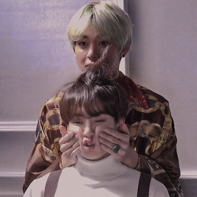 taekook- tae who encouraged jk to come out of his shell