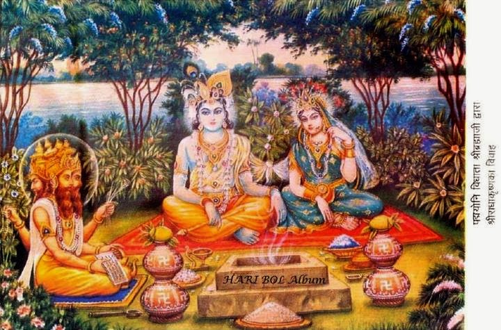 This Vivah ceremony was conducted by Lord Bramha himself. This pastime took place in Bhandirvan and is explained in Garga Samhita and Gita Govinda.