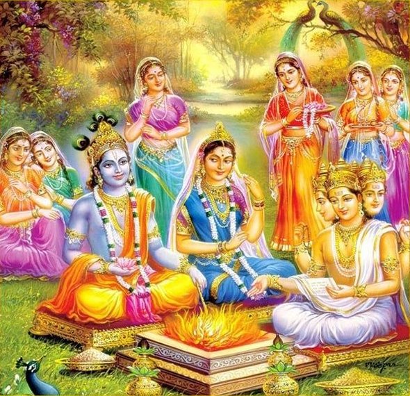 Also, all Gopis of Vrindavan was also married to Lord Shri Krishna when Lord Bramha has stolen all the friends of Lord Krishna for one year.