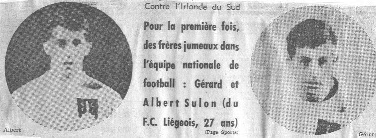 RFCLiege_news's tweet image. C’est avec tristesse que nous apprenons ce matin le décès du légendaire Albert #Sulon 😢
Avec son jumeau Gérard, il fait partie de l’Histoire du #RFCLiège mais aussi du football Belge puisqu’ils furent sélectionnés ensembles (6 caps) avec les Diables ! 
#Liège #RIPAlbert