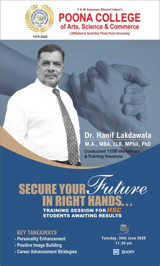Farhat_Sk29's tweet photo. #LifeAfterHSC
Today 👆🏽 at 11:30 am
Secure your #future in right hands, a #training session for #HSC students awaiting results organised by AKI's Poona College of Arts, Science &amp; Commerce, Pune.

#Free and Compulsory Registration:
https://t.co/oBB9DyDcOa https://t.co/yW9lwoOqiw