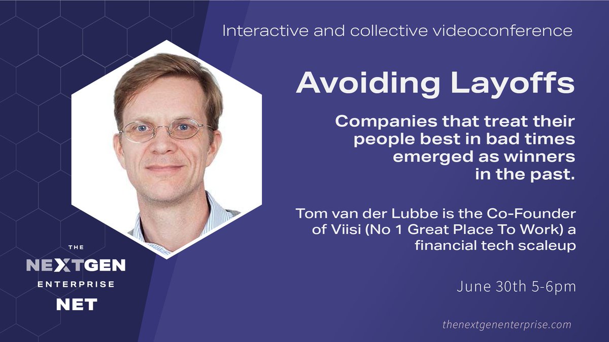 bretones's tweet photo. Join us this afternoon 5pm for this Talk wit Tom VAN DER LUBBE "What is the alternative to Layoffs?"

Last minute registration for free: https://t.co/5K4fRuKj6A

#collectiveintelligence #thenextgenenterprise #teal #thenextgenenterprisenet #resilience 
with @FabricTeam @holaspirit https://t.co/e5xhrQulu5